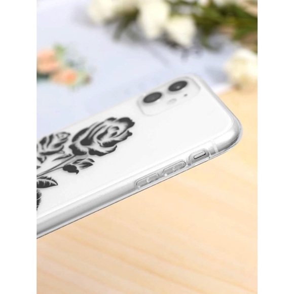 Black Rose Print iPhone 11 Pro Max Case 🖤 - Picture 5 of 17